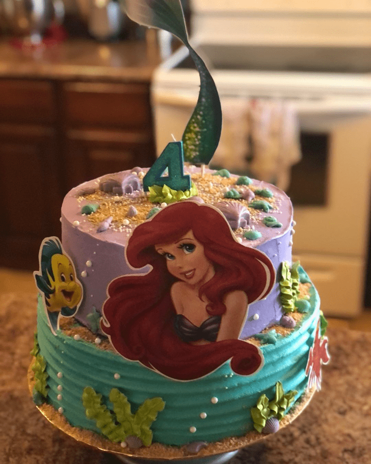 Charming Disneys Ariel Cake