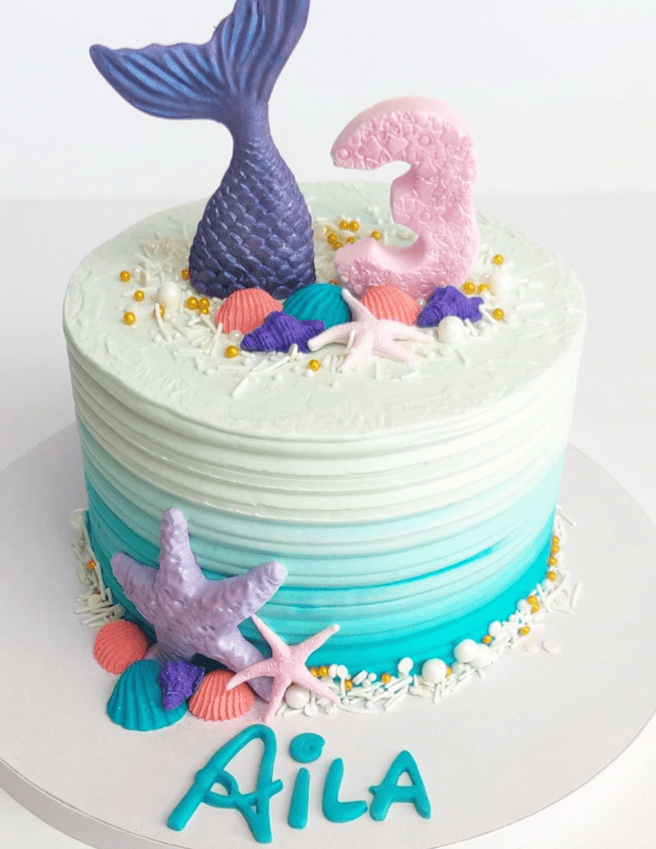 Ideal Disneys Ariel Cake