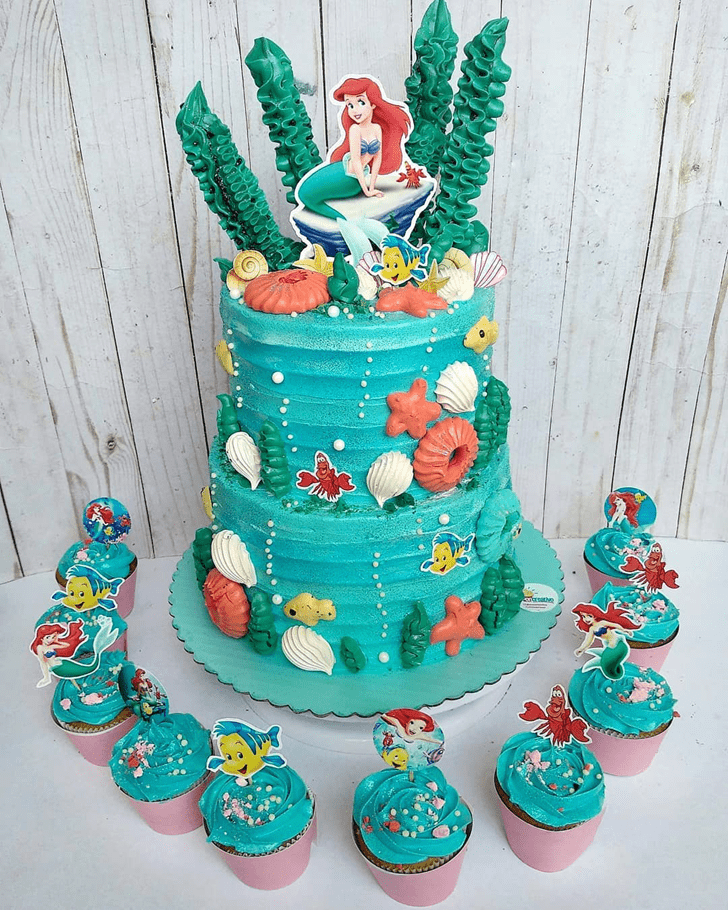 Marvelous Disneys Ariel Cake