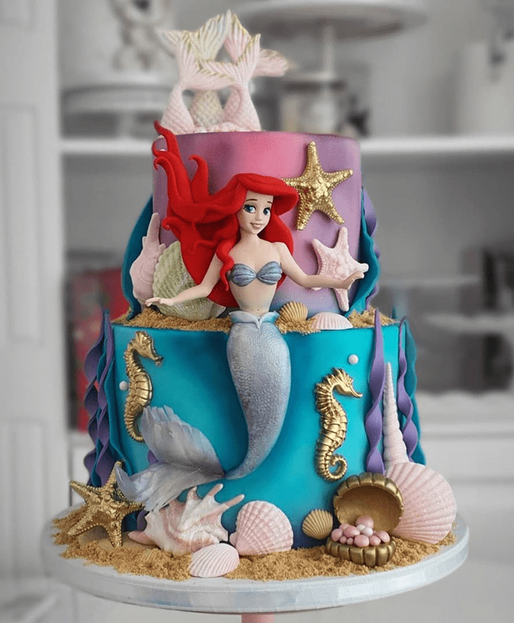 Stunning Disneys Ariel Cake