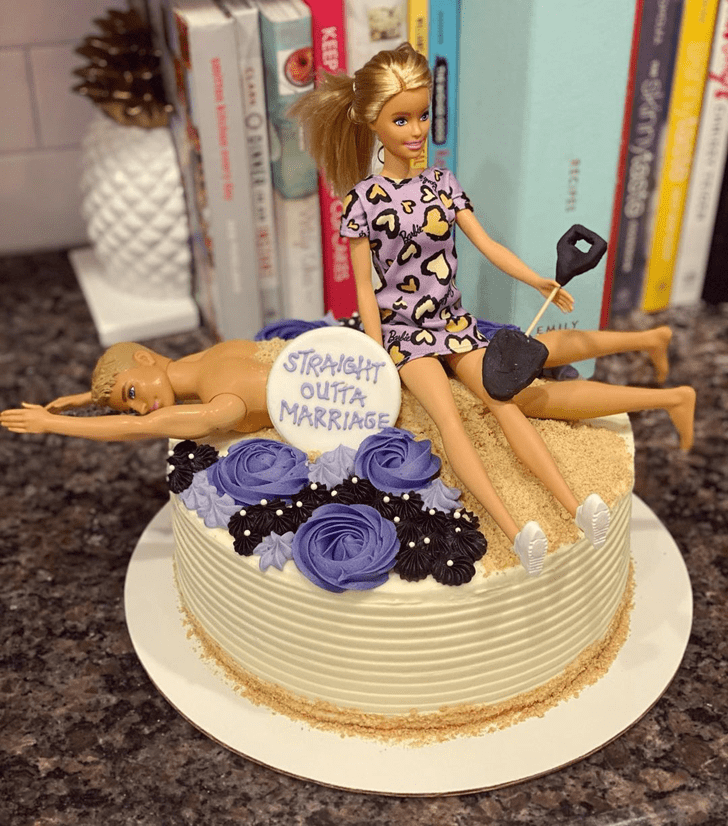 Alluring Divorce Cake