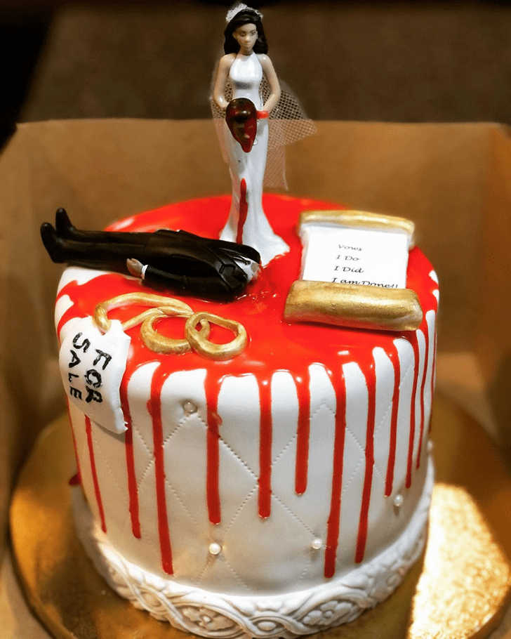 Dazzling Divorce Cake