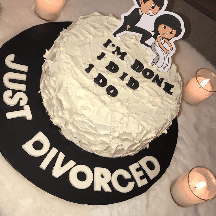 Delightful Divorce Cake