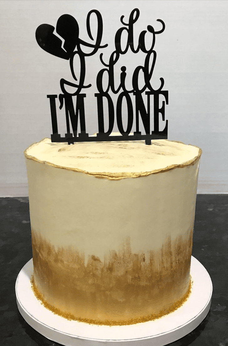 Superb Divorce Cake