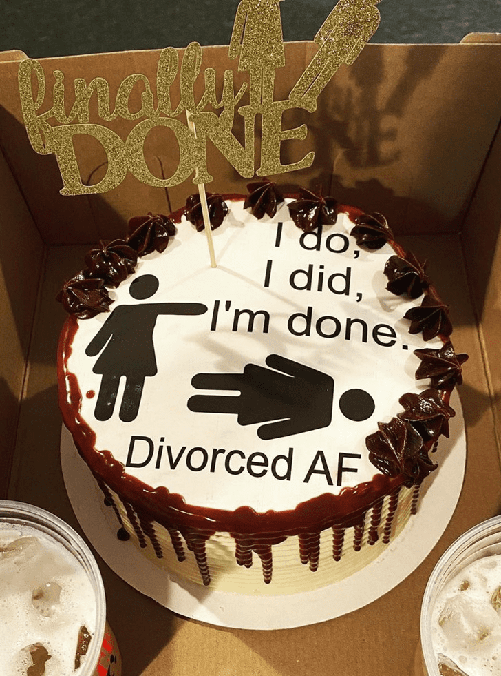 Wonderful Divorce Cake Design
