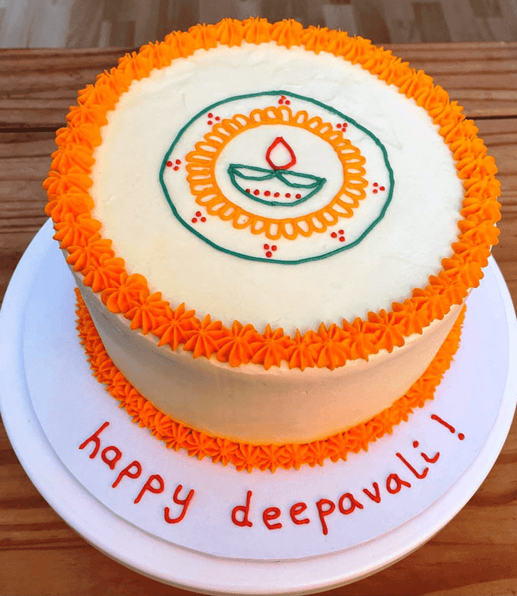 Lovely Diwali Cake Design