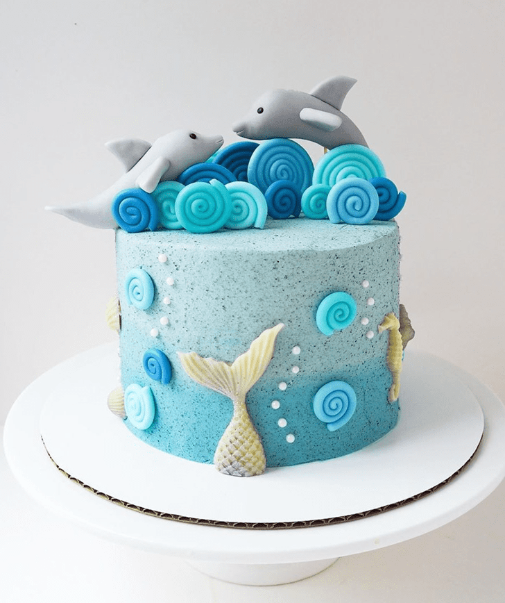 Bewitching Dolphin Cake