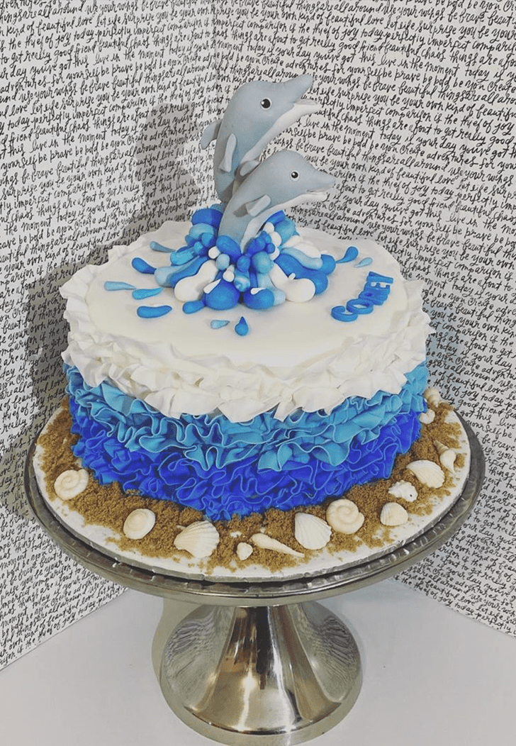 Charming Dolphin Cake