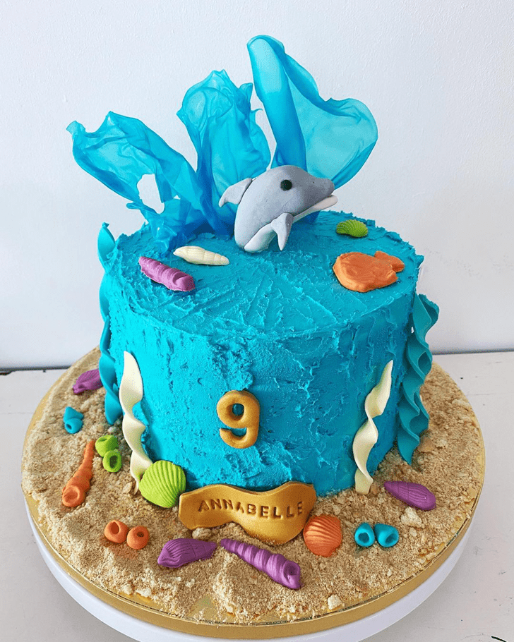 Enthralling Dolphin Cake