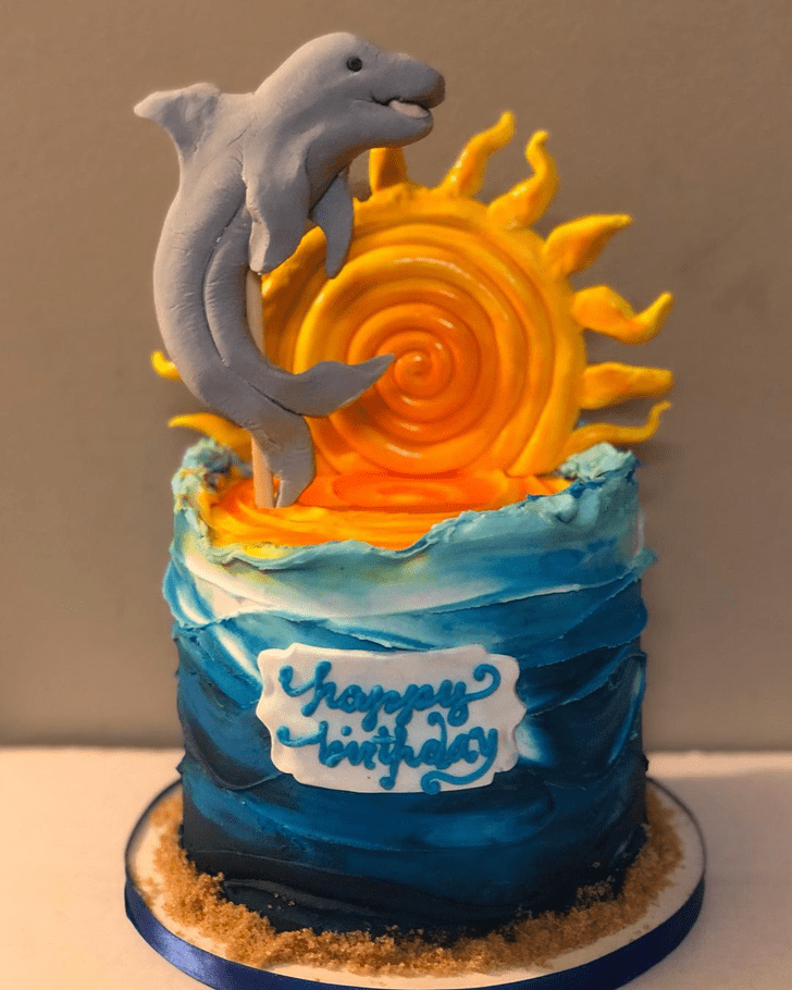 Fascinating Dolphin Cake