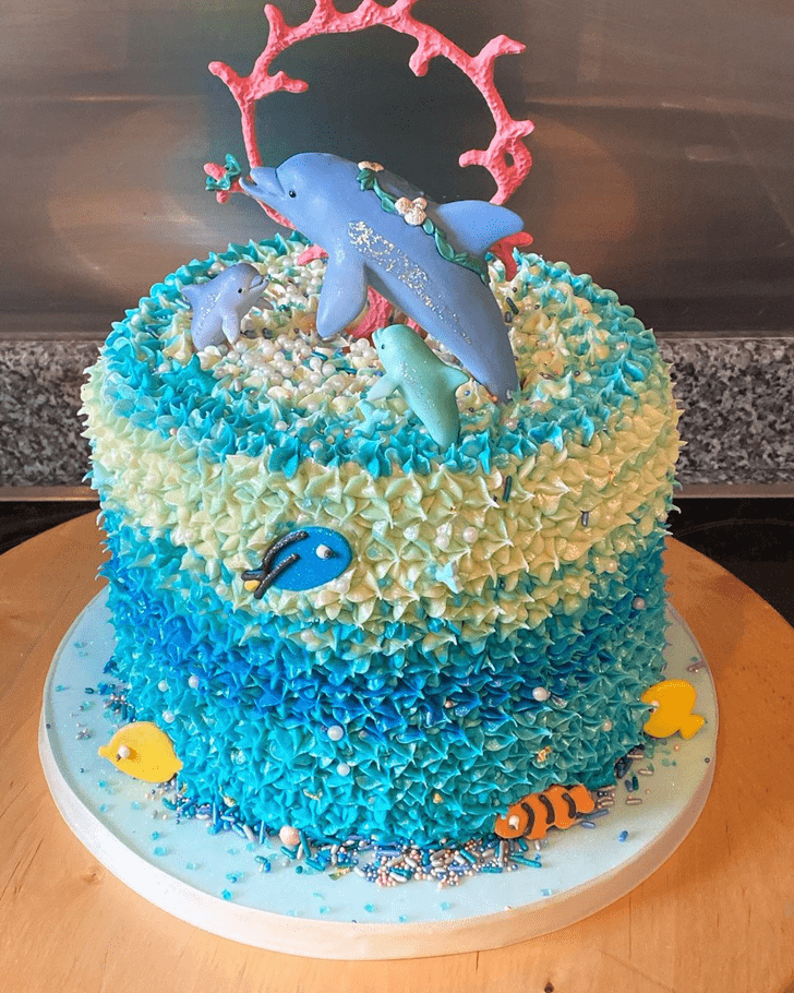 Nice Dolphin Cake