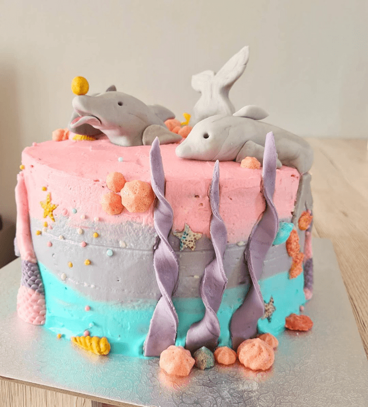 Wonderful Dolphin Cake Design
