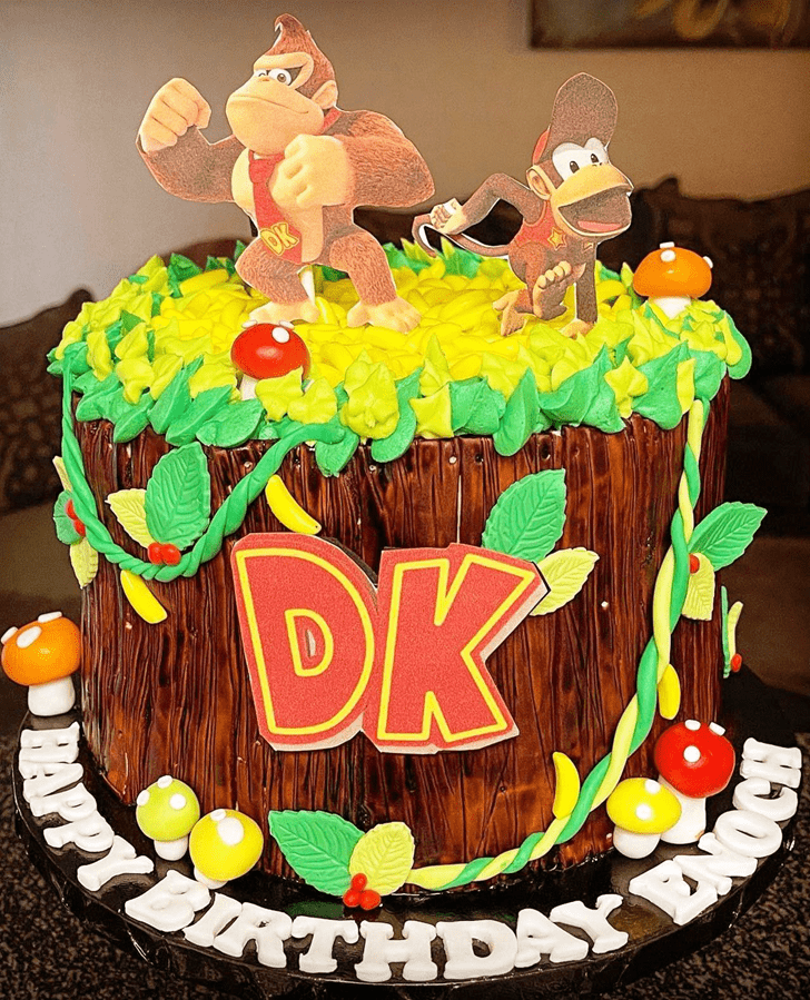 Admirable Donkey Kong Cake Design