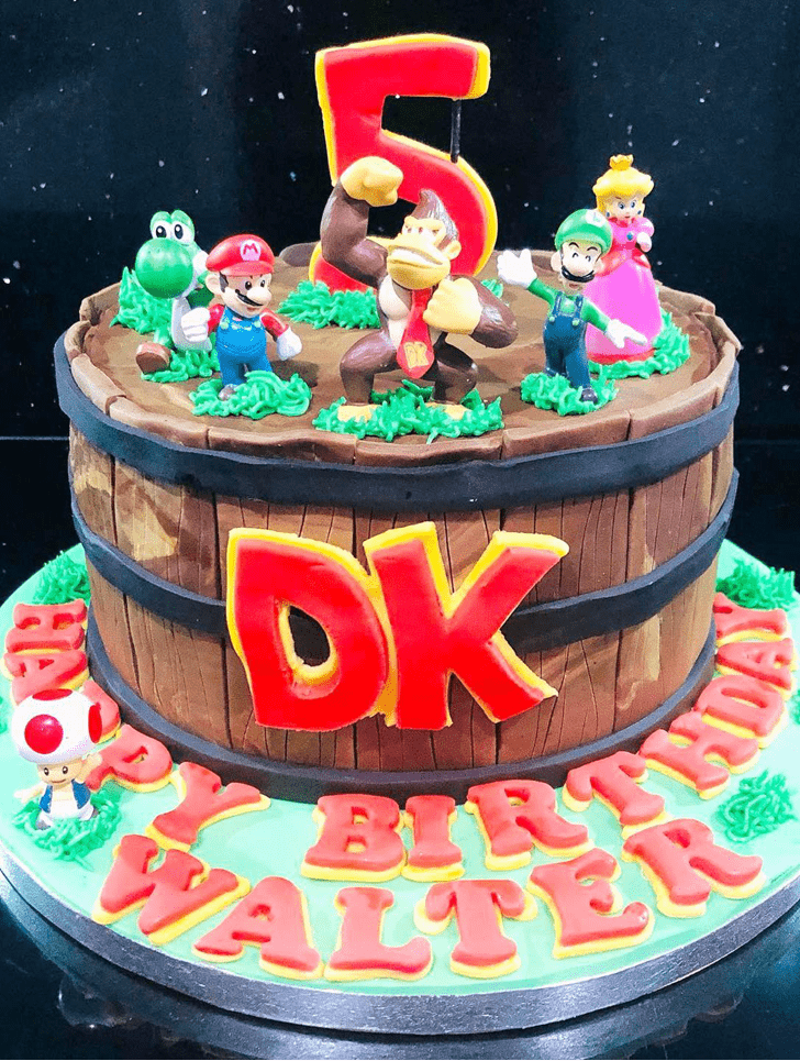Angelic Donkey Kong Cake