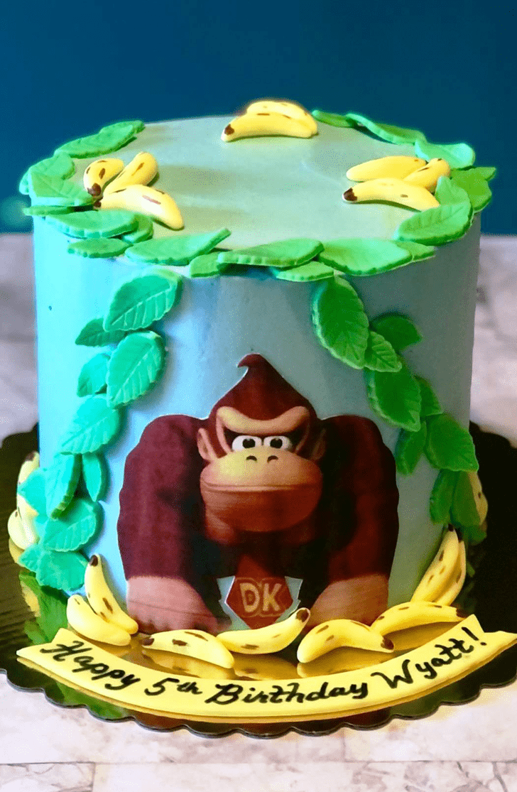 Mesmeric Donkey Kong Cake