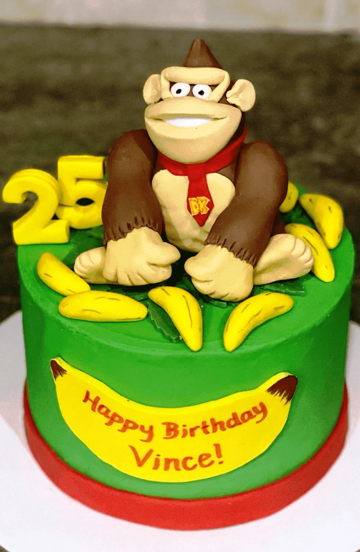 Pleasing Donkey Kong Cake