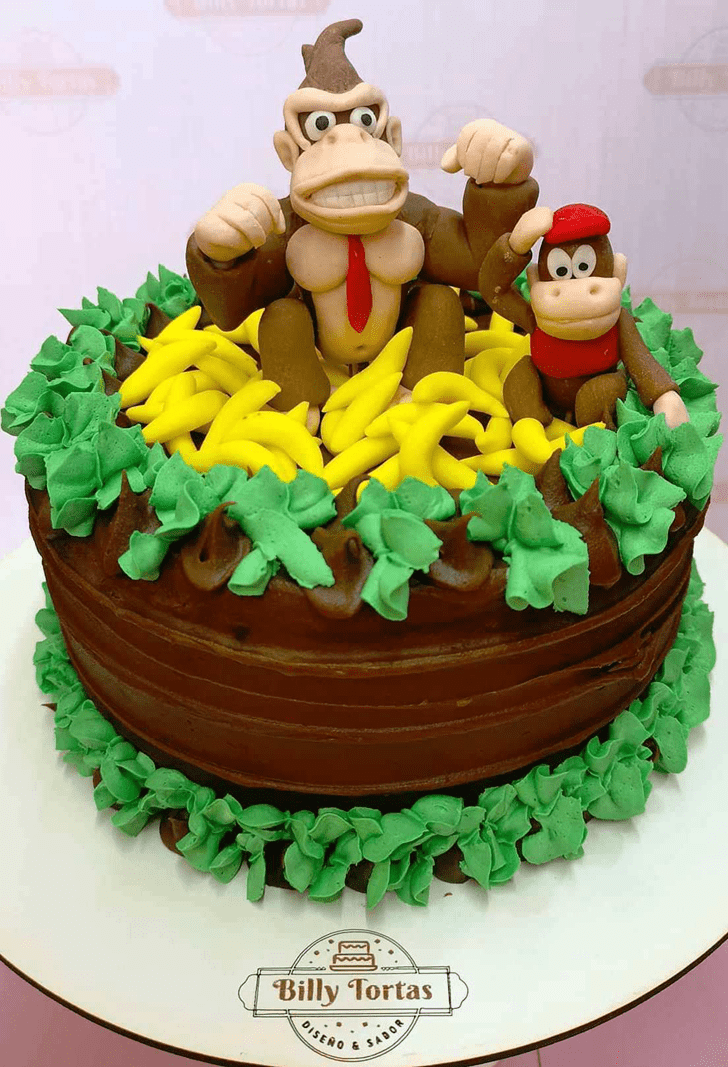 Wonderful Donkey Kong Cake Design