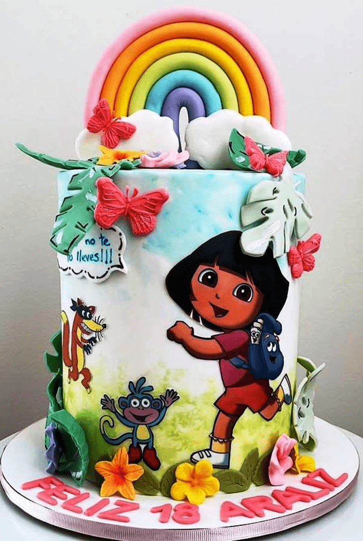 Appealing Dora The Explorer Cake