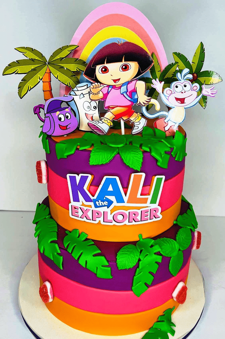 Delicate Dora The Explorer Cake