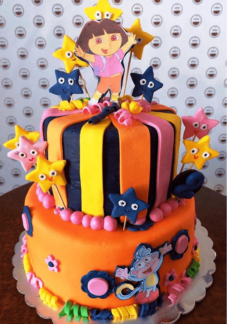 Delightful Dora The Explorer Cake