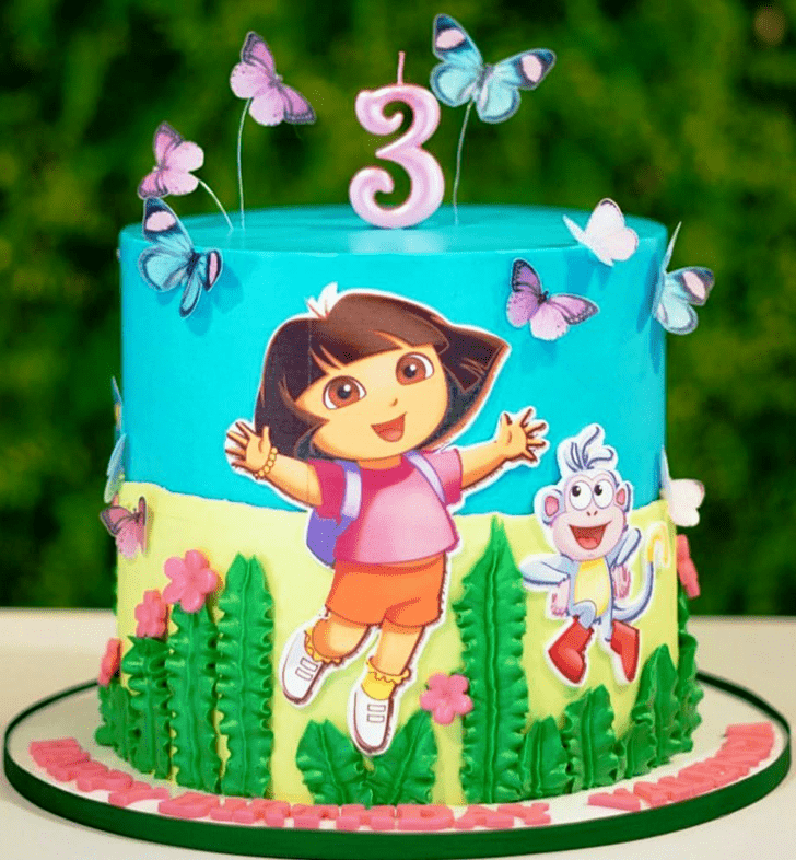 Fascinating Dora The Explorer Cake