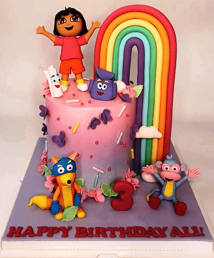 Good Looking Dora The Explorer Cake