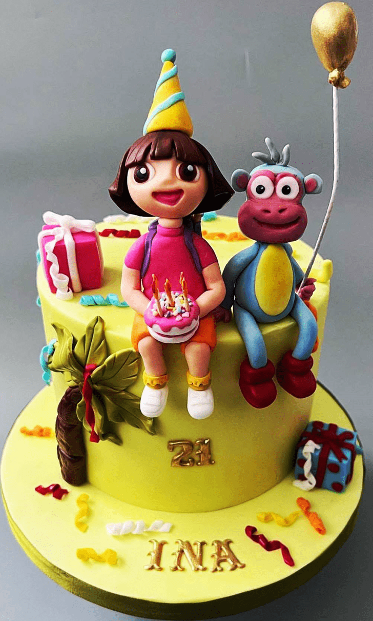 Gorgeous Dora The Explorer Cake
