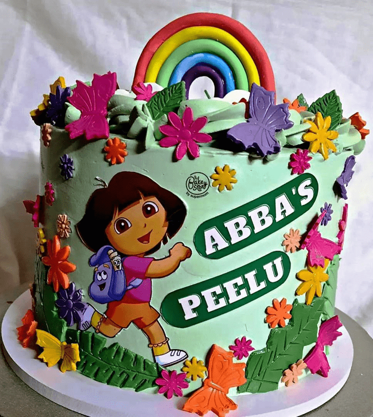 Graceful Dora The Explorer Cake