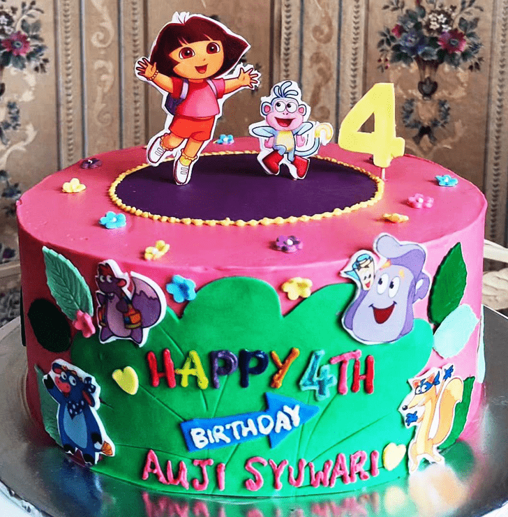 Pretty Dora The Explorer Cake