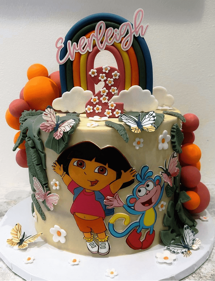Radiant Dora The Explorer Cake