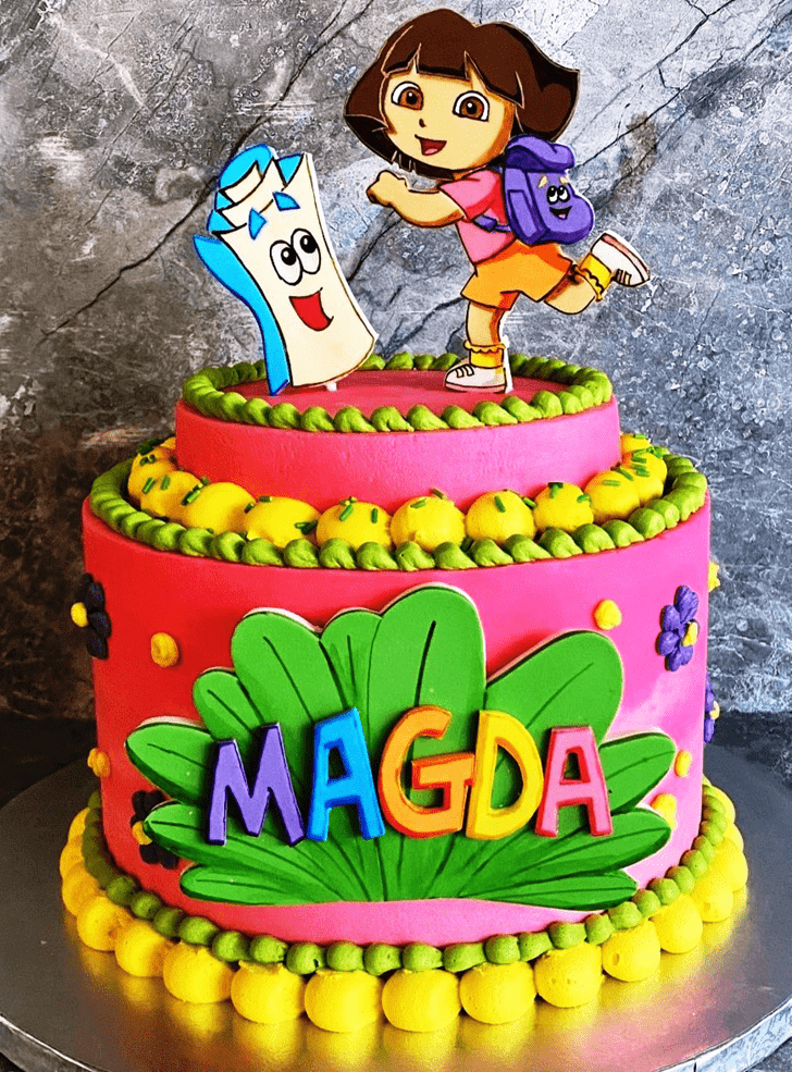 Refined Dora The Explorer Cake