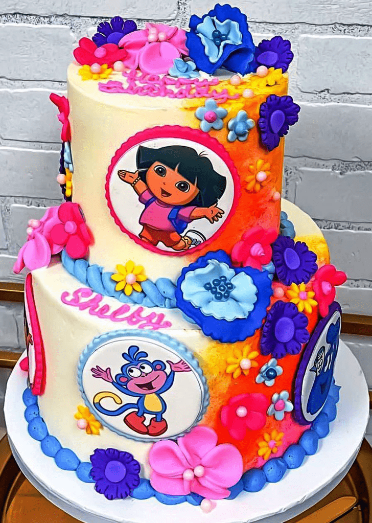 Resplendent Dora The Explorer Cake