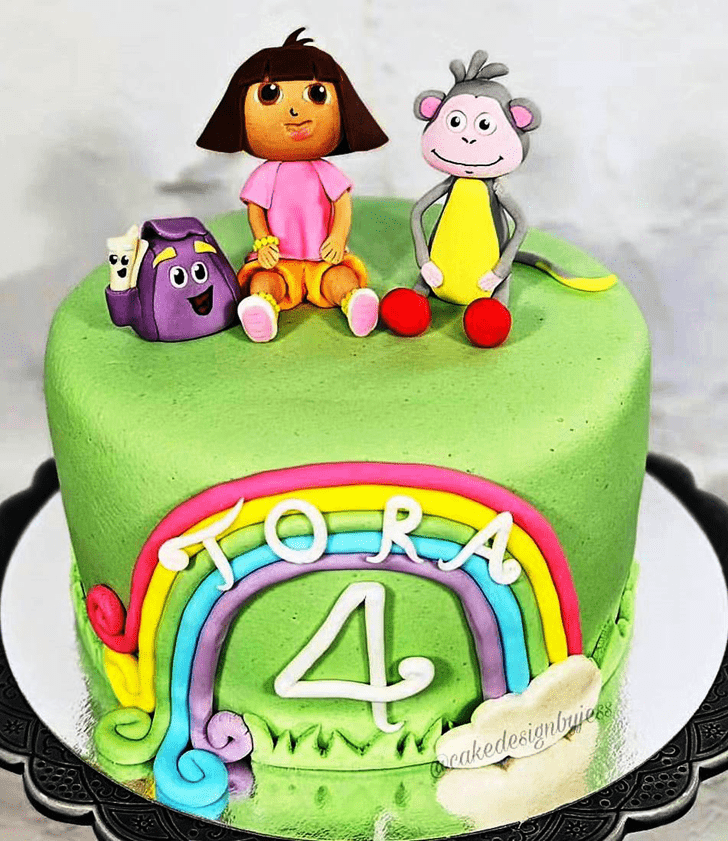 Wonderful Dora The Explorer Cake Design