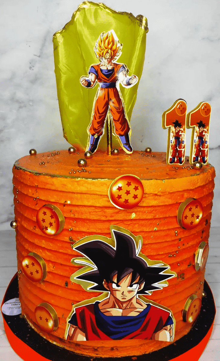 Pleasing Dragon Ball Cake