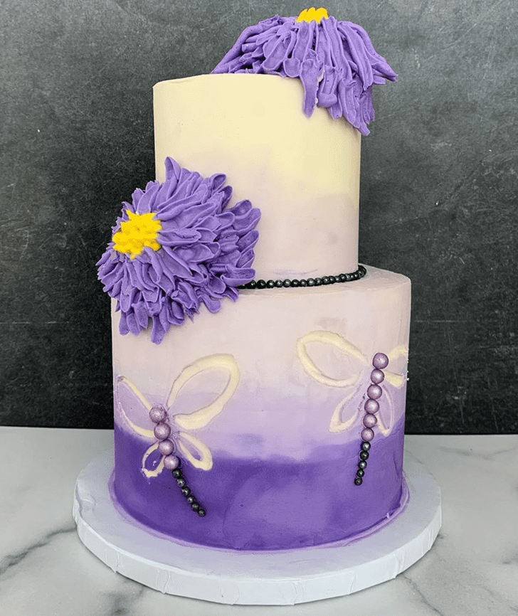 Adorable Dragonfly Cake