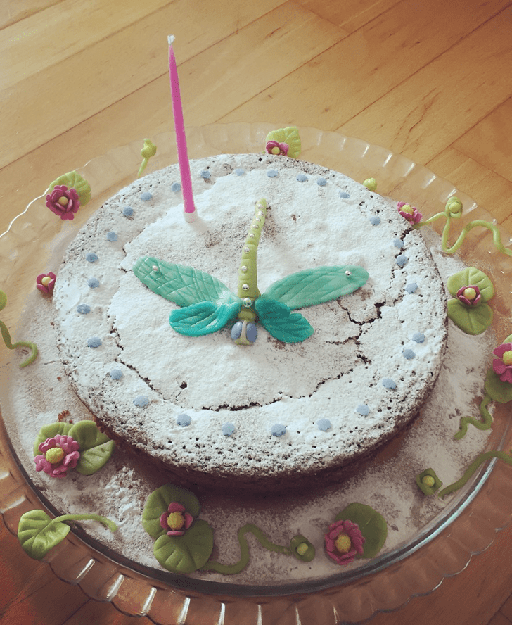 Alluring Dragonfly Cake