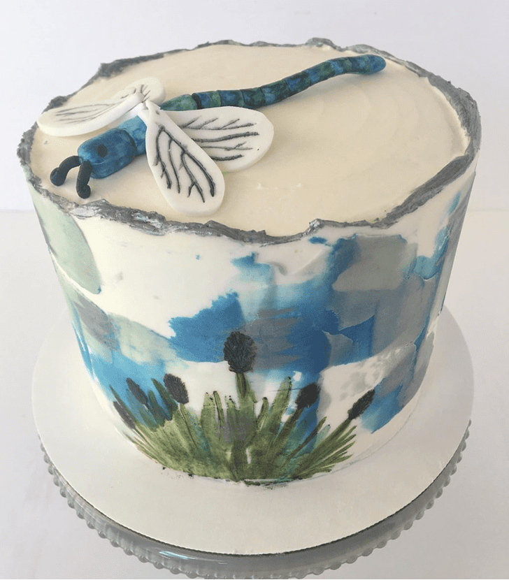 Appealing Dragonfly Cake