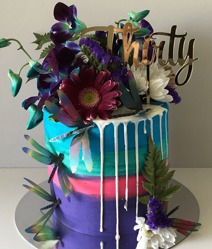 Beauteous Dragonfly Cake