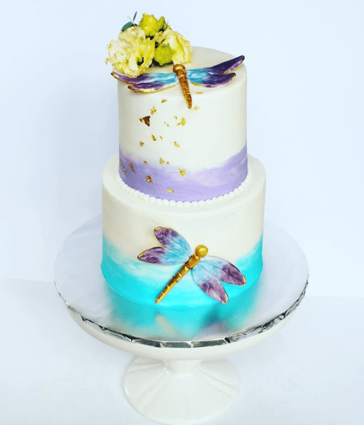 Charming Dragonfly Cake