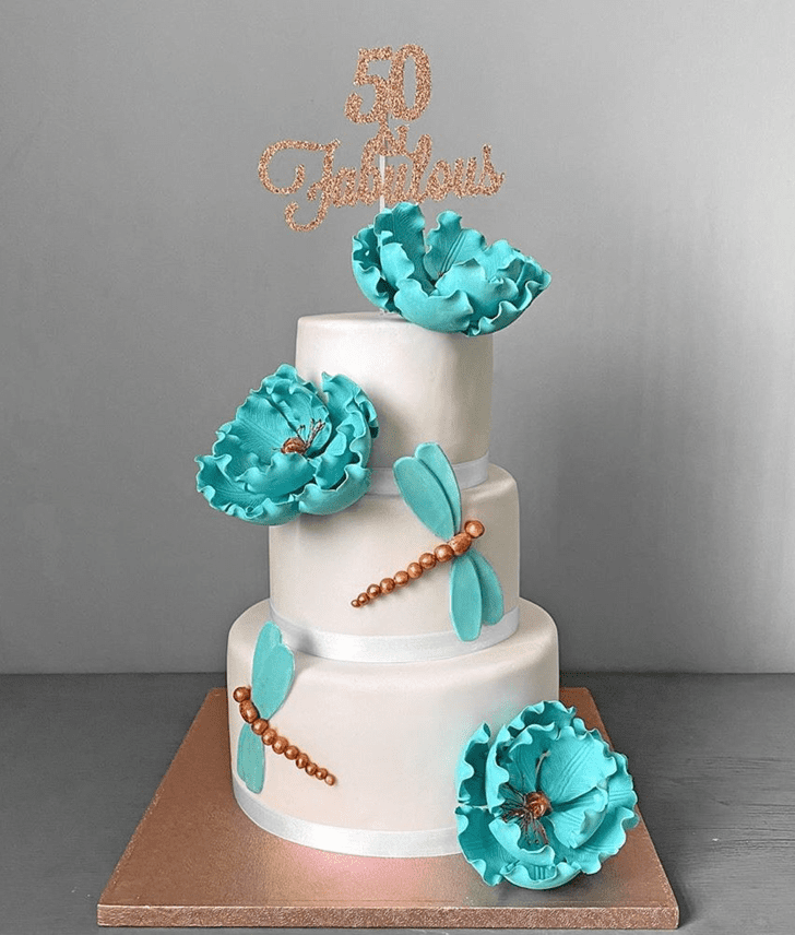 Delicate Dragonfly Cake