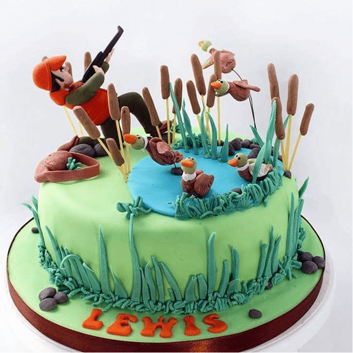 Delightful Duck Hunt Cake