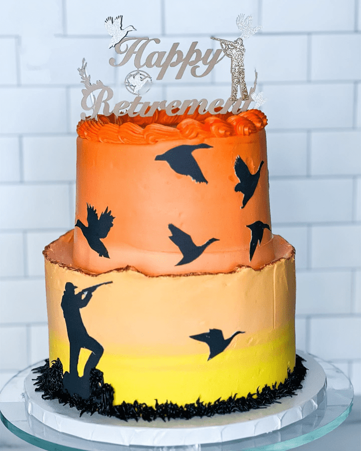 Enticing Duck Hunt Cake