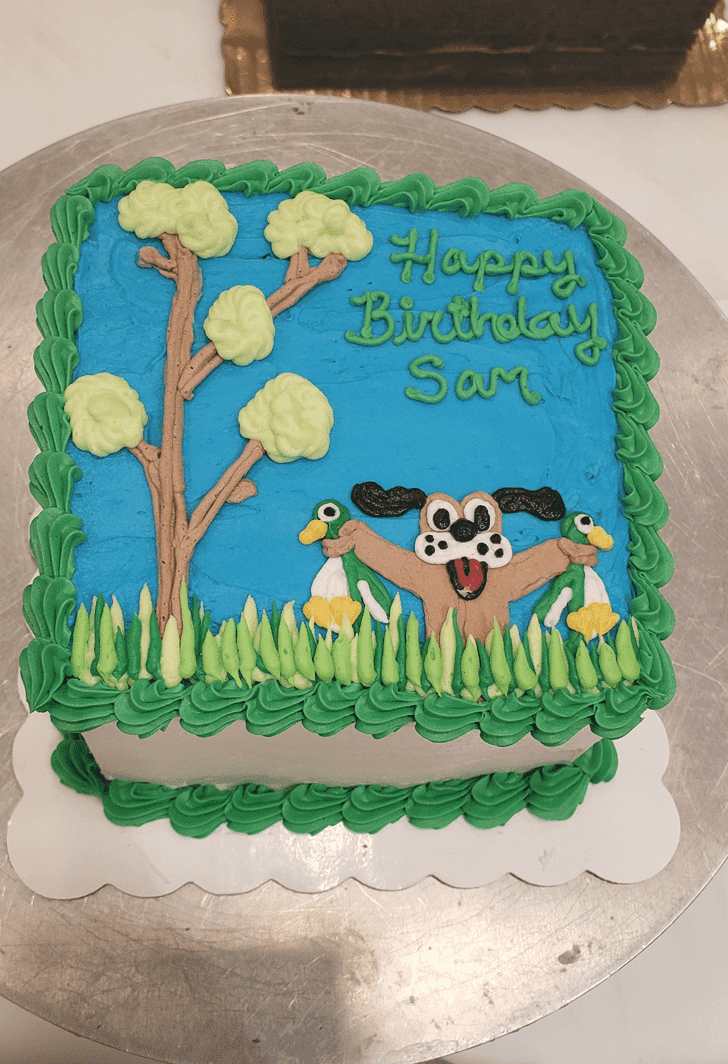 Admirable Duck Hunt Cake Design