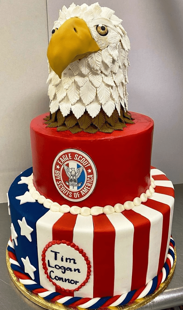 Elegant Eagle Cake