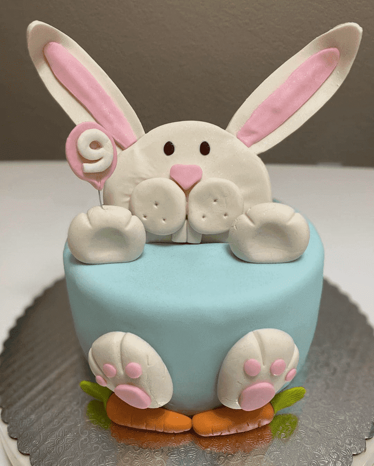 Angelic Easter Bunny Cake