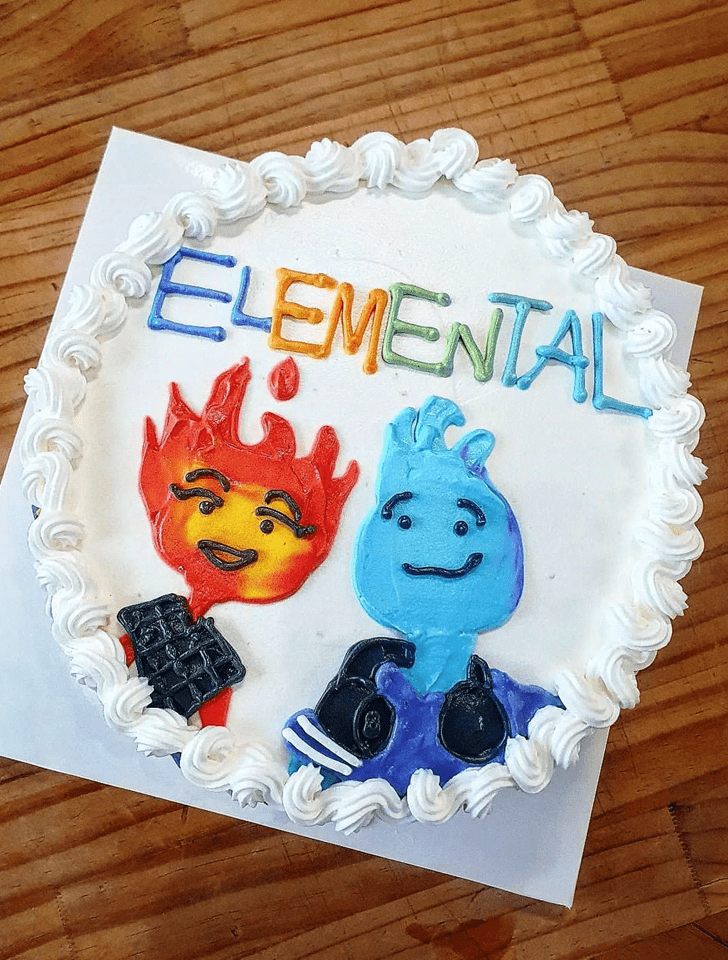 Appealing Elemental Cake