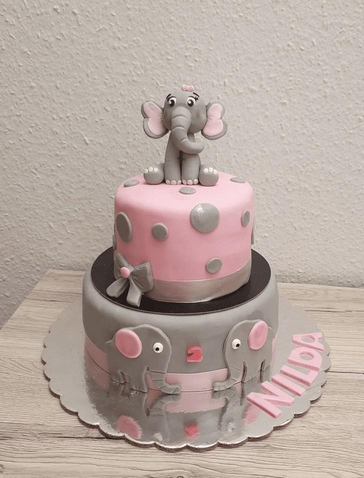 Alluring Elephant Cake