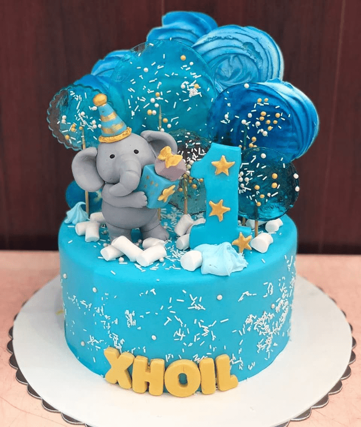 Appealing Elephant Cake