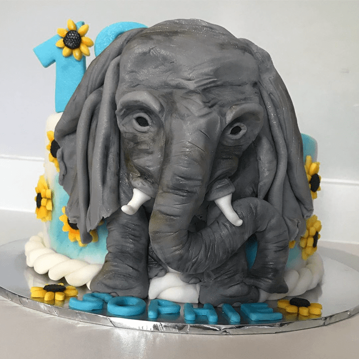 Elegant Elephant Cake