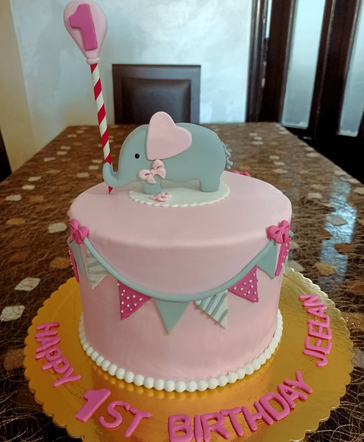 Inviting Elephant Cake